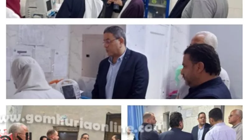 وكيل وزارة الصحة بالمنوفية يفاجئ مستشفي قويسنا المركزي
