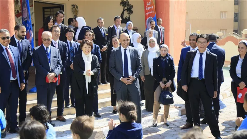 المدرسة اليابانية بأكتوبر تستقبل وزيري التعليم المصري والياباني