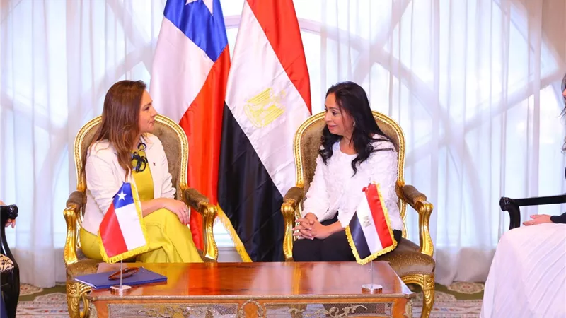 وزيرة التضامن الاجتماعي تلتقي نائبة وزير خارجية تشيلي