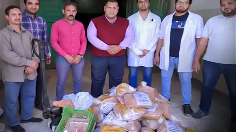 ضبط 220 كيلو لحوم غير صالحة للاستهلاك الآدمي بسوهاج