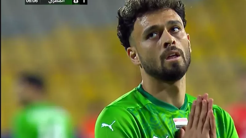 رأسية صلاح محسن تمنح المصري هدف التقدم أمام الأهلي - شاهد