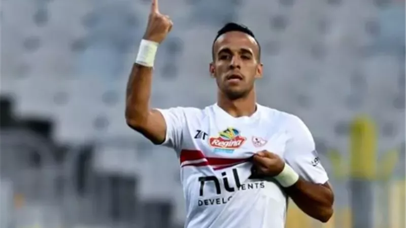 ناصر منسي يحرز الهدف الاول لـ الزمالك في مرمي سيراميكا