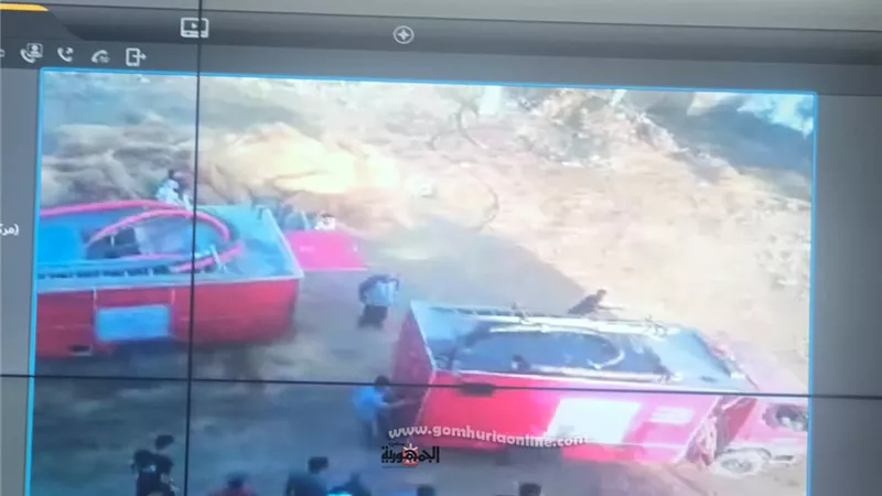 محافظ الغربية يتابع جهود التعامل مع حريق شونة الكتان