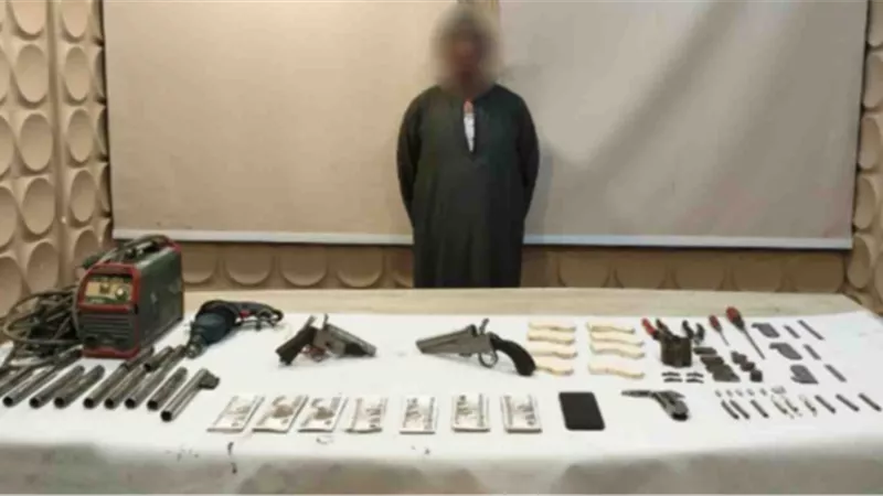 ضبط ورشة لتصنيع الأسلحة النارية غير المرخصة بالقاهرة