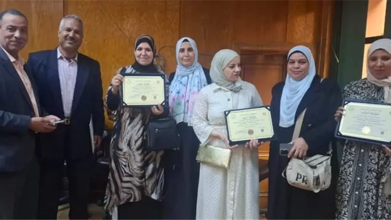 تكريم المدارس الحاصلة علي الجودة بالخانكة