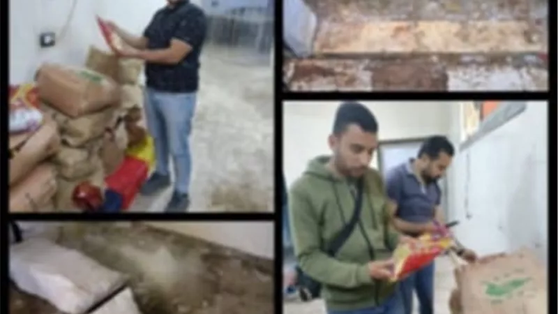 صحة القليوبية تضبط منتجات غذائية فاسدة داخل أحد المجازر ببنها