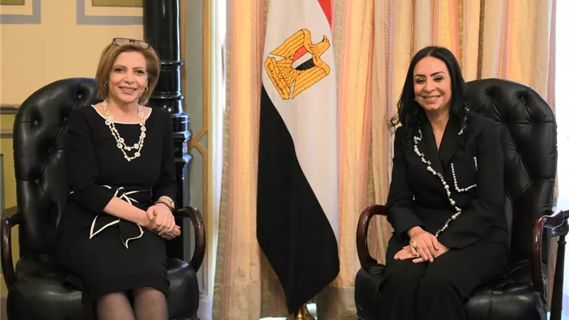 وزيرة التضامن تلتقي المديرة الإقليمية للتنمية البشرية بالبنك الدولي