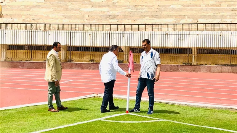 محافظ الدقهلية يتفقد أعمال تطوير ملعب استاد المنصورة