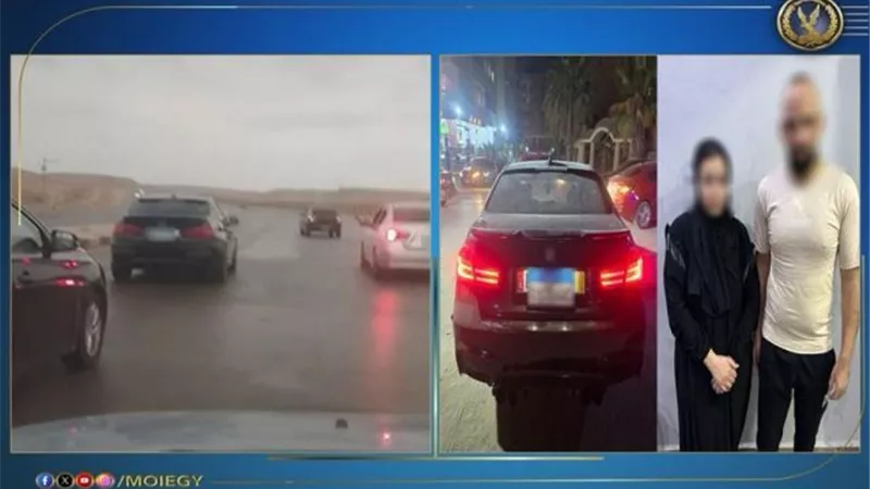 ملابسات فيديو لمشاجرة بين سائق ملاكى وسيدة داخل سيارة بالجيزة