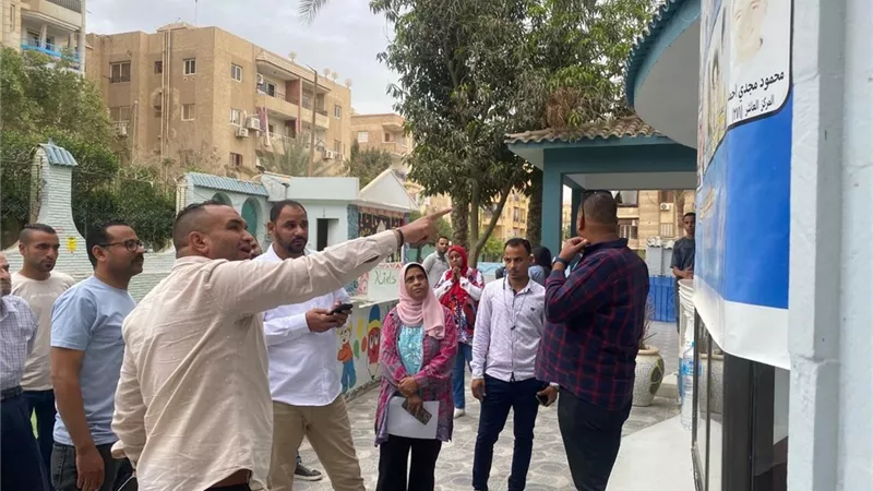 غلق وتشميع سنتر تعليمي غير مرخص بحدائق الاهرام