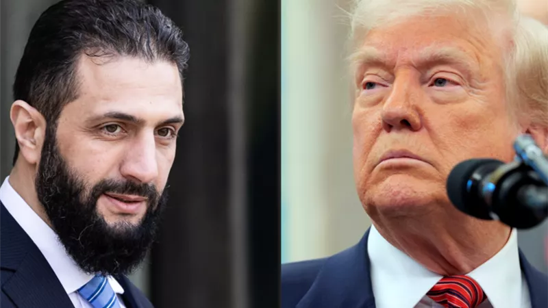 ترامب يعلن رفع العقوبات عن سوريا ويلتقى أحمد الشرع غدًا فى الرياض