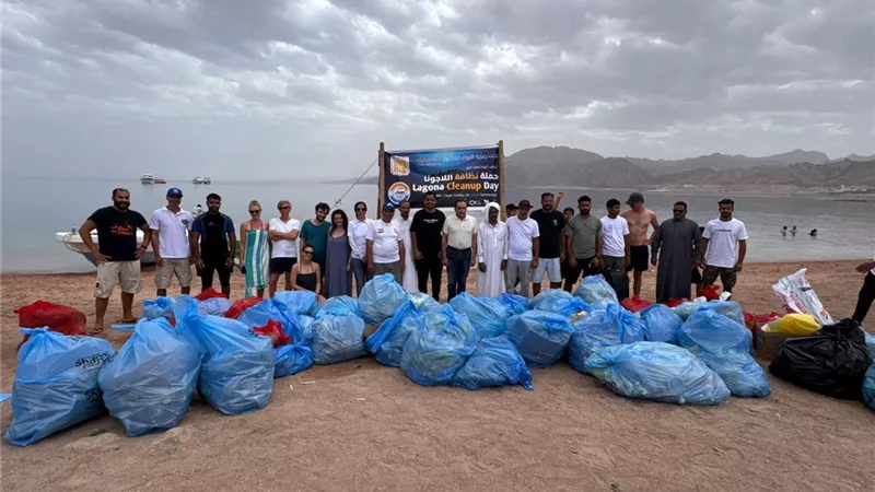 انطلاق حملة “ننظف اليوم لننقذ الغد” لتنظيف اللاجونا بمدينة دهب