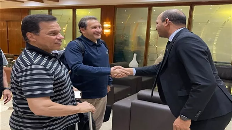 وصول الفوج الاول من الرياضيين المصريين من ليبيا بقيادة حسام البدري