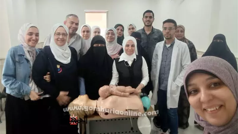 تدريب العاملين بصحة دمياط على الإنعاش القلبي الرئوي