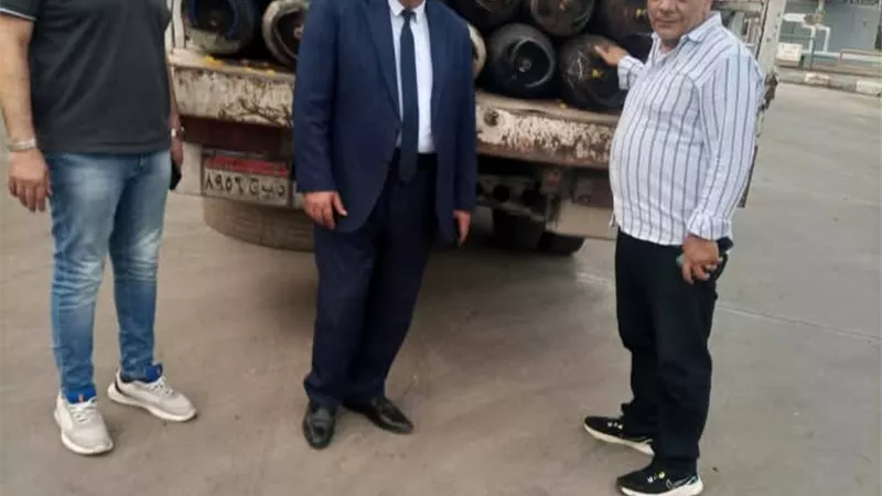 حملة مفاجئة على محطات تعبئة أسطوانات الغاز بدمياط