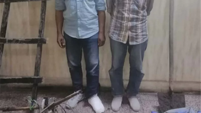 ضبط شخصين لتنقيبهما عن الأثار داخل عقار بباب الشعرية