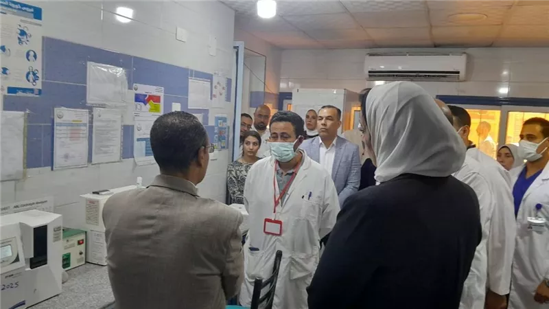 مساعد وزير الصحة يتفقد مستشفيات المحموديه والرحمانية وشبراخيت
