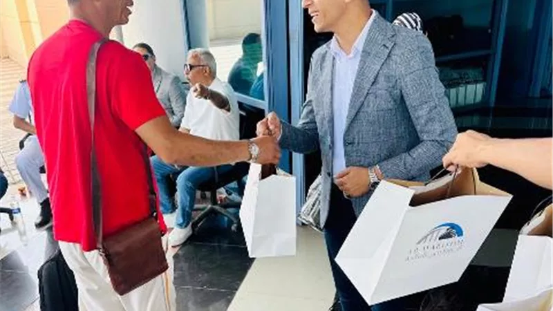 انطلاق أولى أفواج الحج البري من ميناء نويبع البحري ..صور