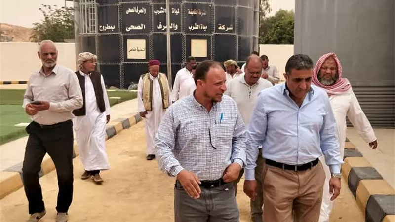 رئيس مركز ومدينة سيوة يتفقد المشروعات الخدمية بقرية المراقي
