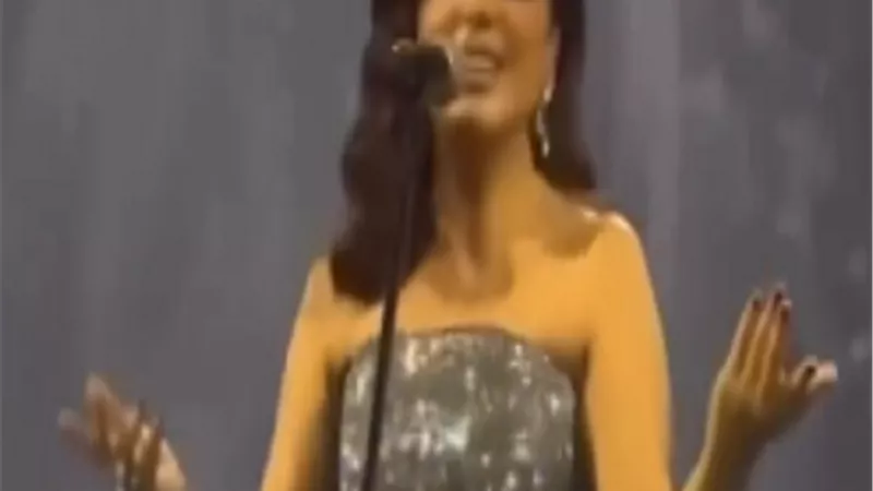أنغام تخطف الأنظار فى حفلها على مسرح أوبرا دبي