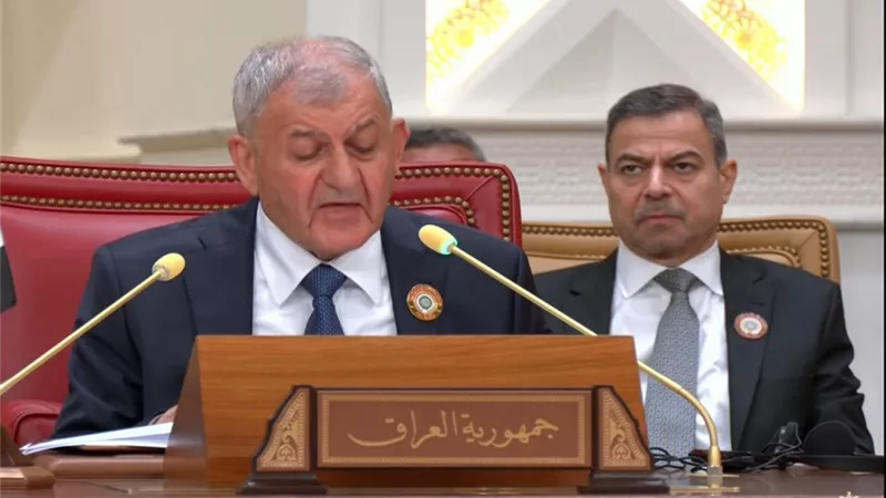 الرئيس العراقى:نحرص على دعم الأمن والاستقرار في الدول العربية