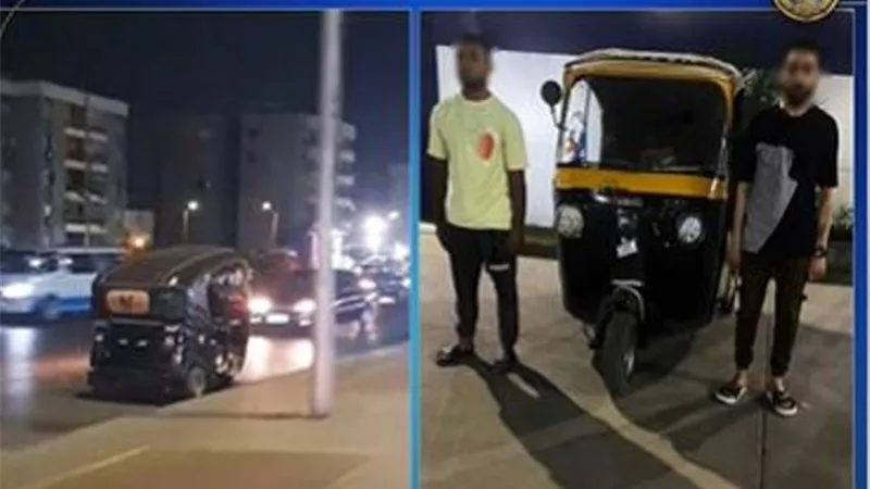 ضبط سائق توك توك لسيره عكس الإتجاه بالقاهرة.. فيديو