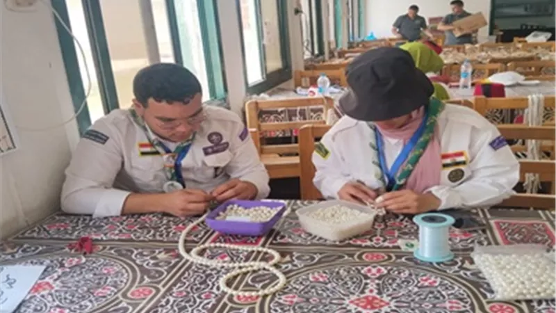 جوالة جامعة عين شمس يشاركون في اللقاء الختامي لمراكز التدريب الكشفي