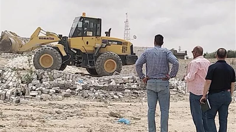 مدينة الحمام تواصل استرداد اراضى الدولة ضمن المرحلة الاولى للموجة