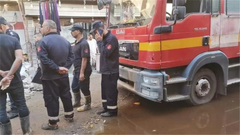 النيابة العامة تباشر التحقيق في حريق ورشة ميكانيكا بالعمرانية