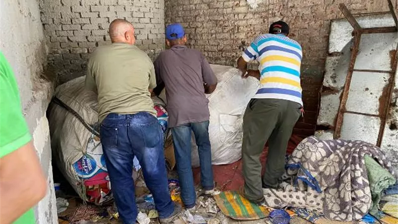حملة للقضاء على النباشين بنزلة ابوسعده برمل الاسكندرية