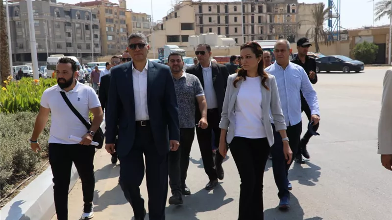 محافظ الجيزة يتفقد أعمال التطوير بمحيط المتحف المصري الكبير