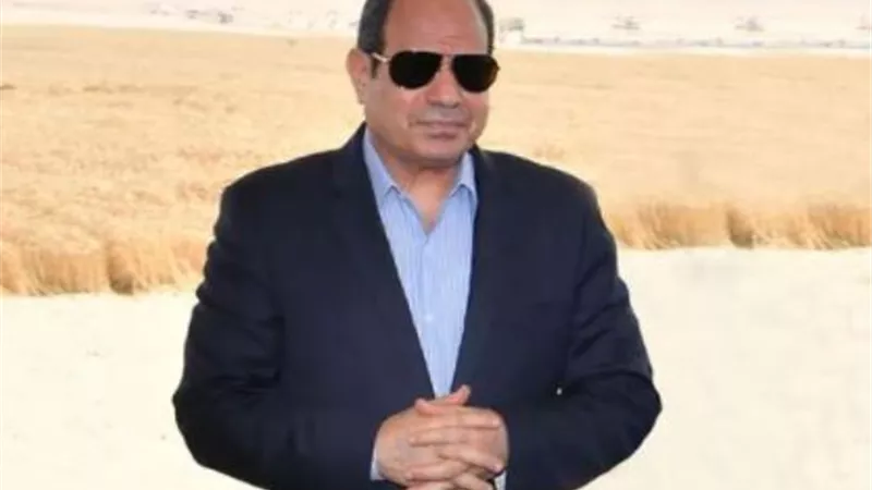 السيسي يشهد انطلاق موسم حصاد القمح بمشروع 
