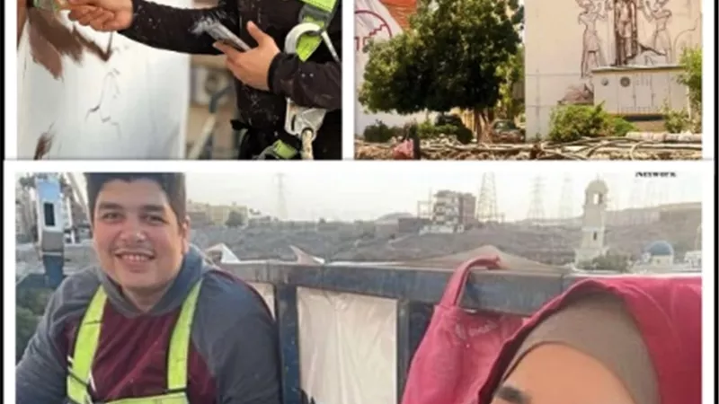 علي ومها.. يحولان عمائر أسوان إلي تحف فنية