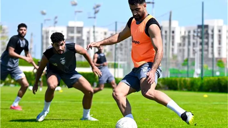 رفع الحمل البدني للاعبي الزمالك قبل لقاء بتروجت فى الدوري
