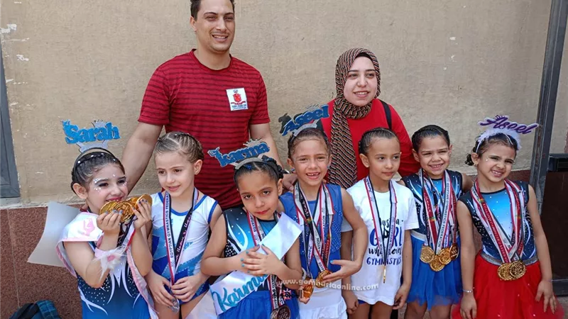 5 لاعبات يحصدن الميداليات الذهبية في بطولة الجمهورية للجمباز