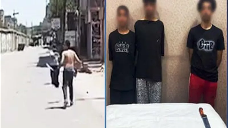 بحوزتهم أسلحة بيضاء.. فيديو يكشف مشاجرة بين أشخاص بالخانكة