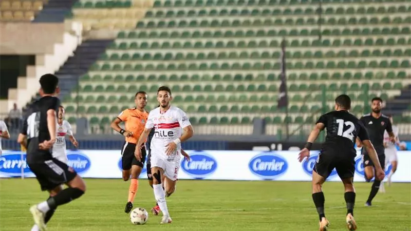 التعادل بهدف لمثله يحسم الشوط الأول بين الزمالك وبتروجت بالدوري