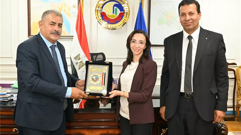محافظ البحيرة تستقبل مدير الهيئة العامة للإصلاح الزراعي