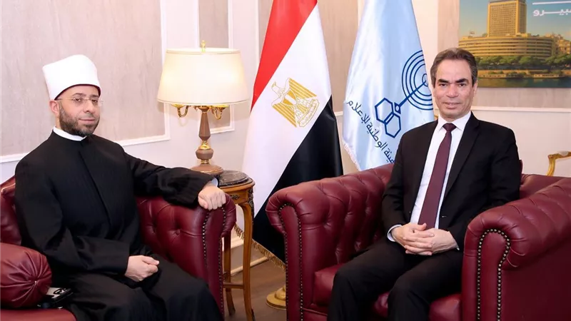 وزير الأوقاف في ماسبيرو لتسجيل حلقات برنامج حديث الروح في دورته الجديدة