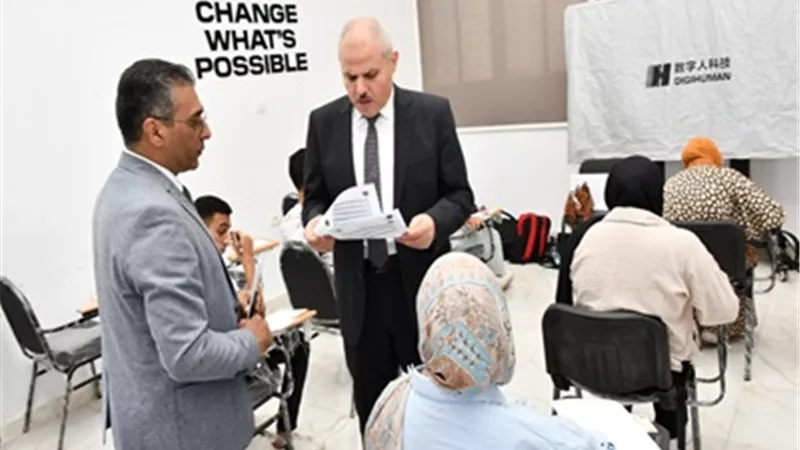 انضباط في أول أيام امتحانات كلية العلاج الطبيعي بجامعة القناة