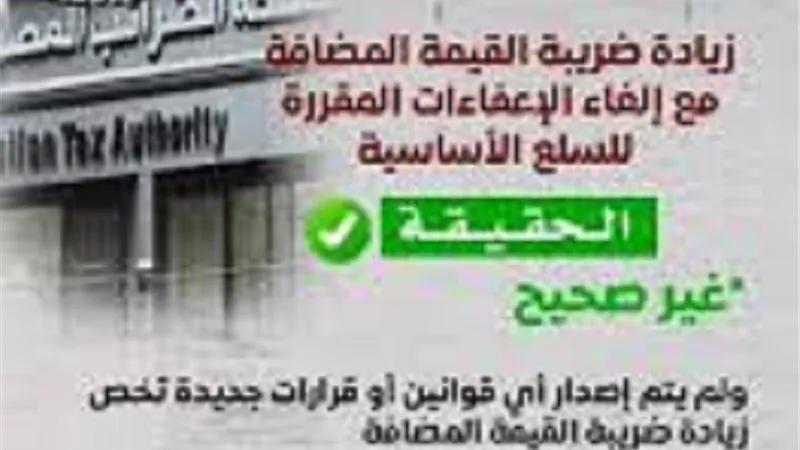 المركز الإعلامي لمجلس الوزراء: لا زيادة في ضريبة 