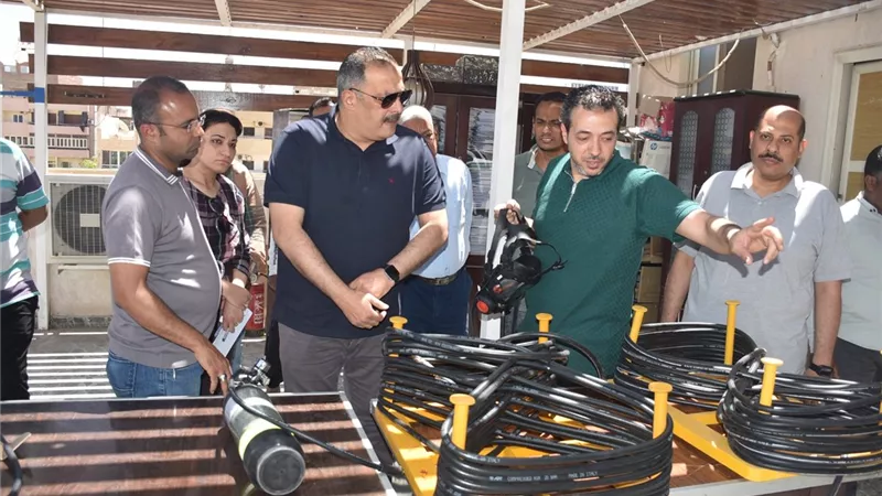 شركة مياه الأقصر: دخول معدات جديدة للسلامة و لتأمين العاملين