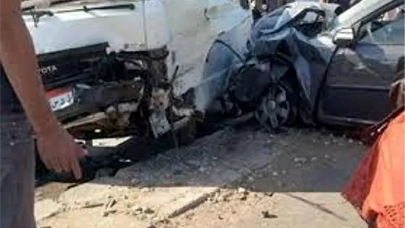 إصابة 6 بينهم طفل إثر تصادم ملاكى وميكروباص بالدقهلية
