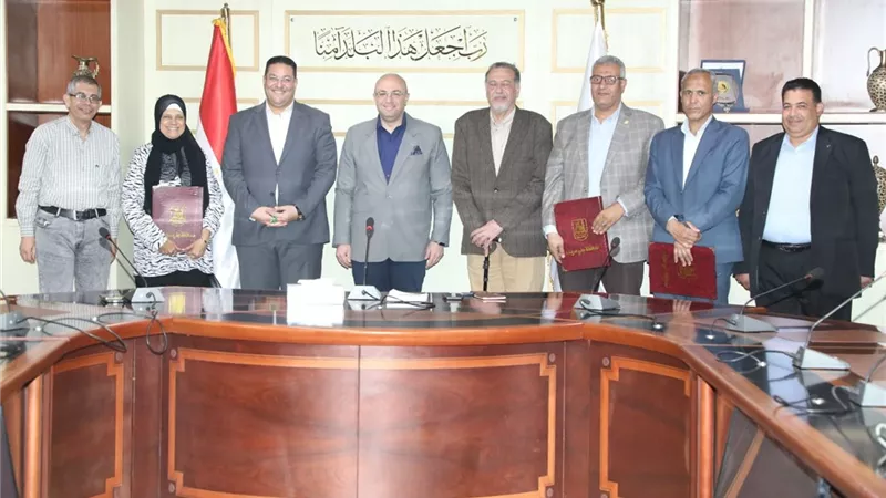 بروتوكول ثلاثي بين نهضة بني سويف وشركة المياه والوحدة المحلية