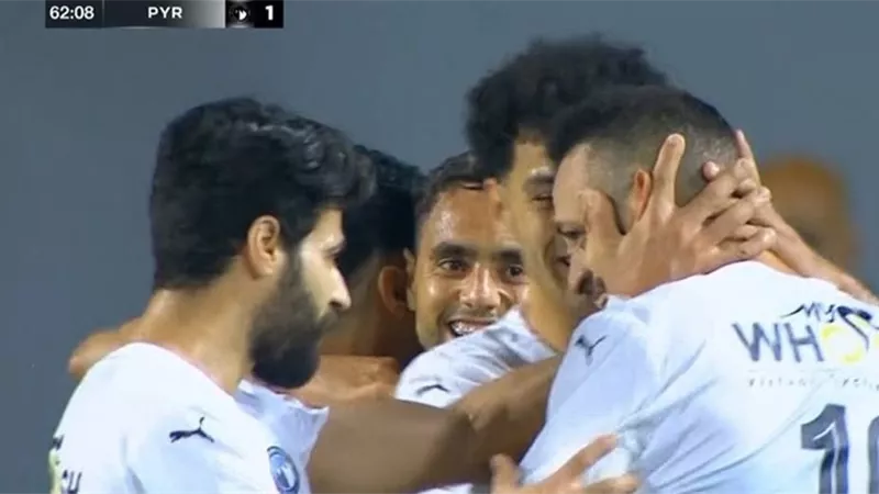 مروان حمدي يضيف الهدف الثاني لبيراميدز أمام سيراميكا - فيديو
