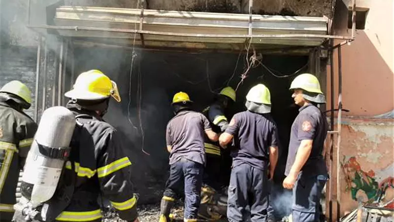 الحماية المدنية بالقليوبية تسيطر على حريق في محل مشويات ببنها