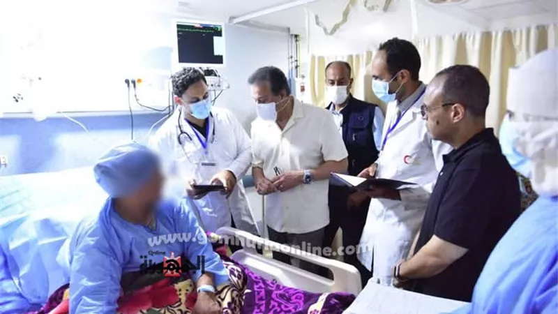 وزير الصحة يتفقد مستشفى الضبعة المركزي بمحافظة مطروح