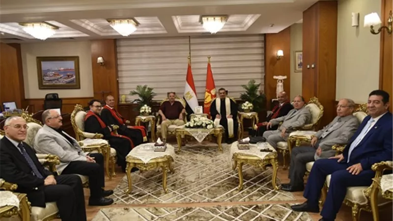 وفد الكنيسةالإنجيليةببورسعيد يهنئ حبشى بعيد الأضحى المبارك