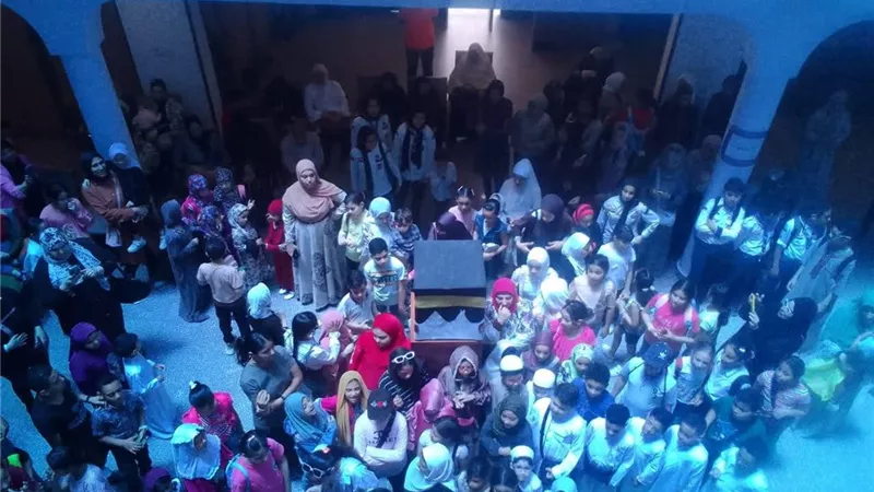 مكتبة مصر العامة تُنظم محاكاة للحج لتعريف الأطفال بالمناسك