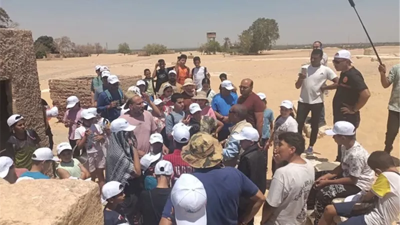 المناطق الأثرية تستقبل وفداً من مديرية الشباب والرياضة بالمنيا